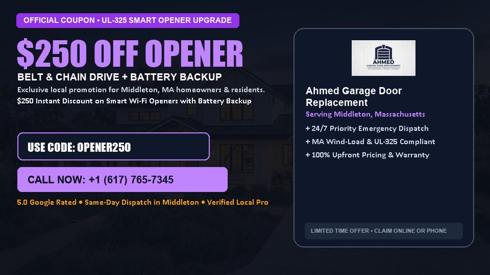 Ahmed Garage Door Replacement $250 OFF Premium LiftMaster Opener Installation